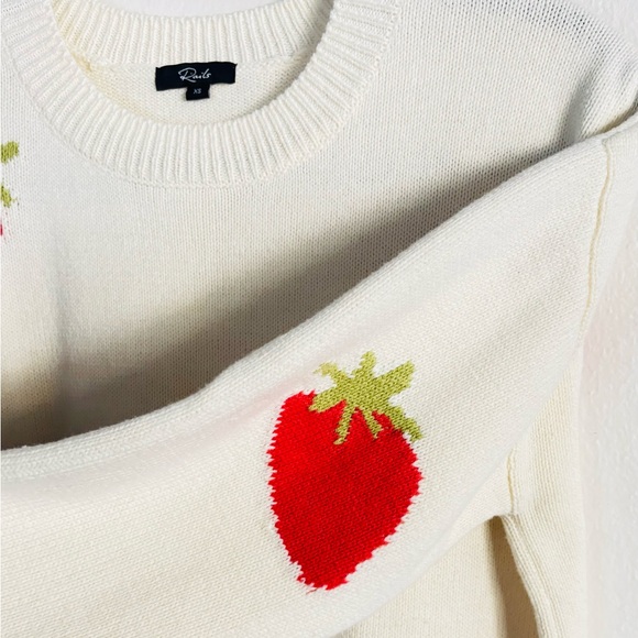 Rails “Perci” Cream Sweater with Red Strawberry Design. Size XS - Picture 7 of 12